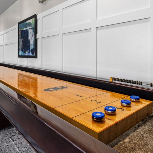 A perfect fit for the whole family a gaming table with shuffle disk