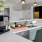 a kitchen with stainless steel appliances